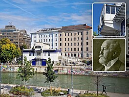 Modro-bílý klenot. Otto Wagner byl autorem  pavilonu, jen� byl sou�ástí...