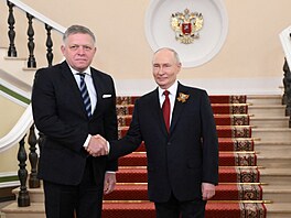 Slovenský premiér Robert Fico se v Moskv� setkal s ruským prezidentem...