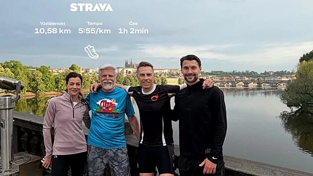 Pavel a finský prezident si zaběhali v centru Prahy. Nechyběli hvězdní sportovci