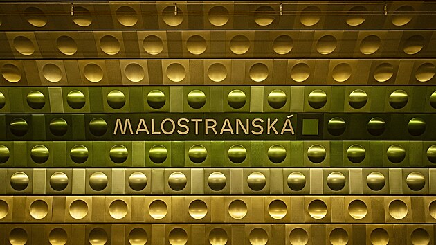 Oblo�en� stanice Malostransk� na lince A