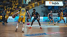 Marek Vyroubal z Opavy b�hem �estého �tvrtfinále s ústeckou Slunetou.