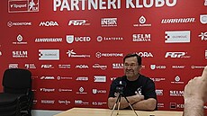 Trenér Petr Fiala.