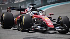 Charles Leclerc b�hem sprintu v Miami