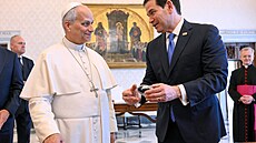Americký ministr zahrani�í Marco Rubio jednal ve Vatikánu s pape�em Lvem XIV....