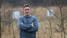 Marek Trojak ze Státního okresního archivu Karviná v místech zaniklého m�sta,...