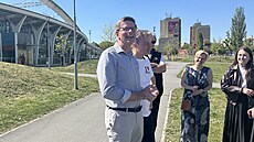 Tomá� Portlík a Martin Kupka (oba ODS) p�i slavnostním zahájení kampan� do...