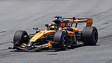 Oscar Piastri z týmu McLaren b�hem tréninku v Miami.