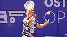 Zden�k Kolá� ve finále challengeru v Ostrav�.
