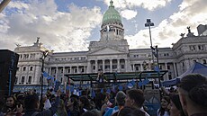 Protest v argentinském Buenos Aires proti reform� zákona o ochran� ledovc�....