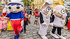 Festivalový pr�vod pohádkových bytostí centrem Ji�ína (10. zá�í 2025)