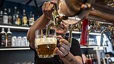 Pivo se v restauraci �epuje do tradi�ního silnost�nného skla typu Tubinger....