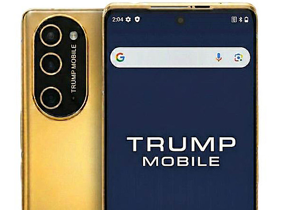 Avizovaná podoba mobilu, který nese jméno amerického prezidenta Donalda Trumpa....