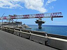 Celý viadukt je dutý a uvnit� n�j se nachází servisní galerie, ur�ená pro...