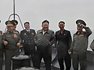 Severokorejský v�dce Kim �ong-un nav�tívil torpédoborec �che Hjon u západního...
