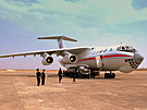 Ilju�in Il-76 spole�nosti Air Koryo, leti�t� Hamhung Sondok