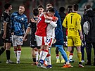 Dojetí slávisté Sadílek a Vl�ek po zisku titulu.