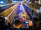 Po dálnici D1 v Bratislav� se kv�li veletrhu obranné a bezpe�nostní techniky...
