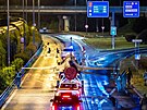Po dálnici D1 v Bratislav� se kv�li veletrhu obranné a bezpe�nostní techniky...