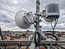 Výhledy od BTS spole�nosti Cetin � Brno, Cejl