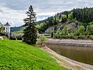 Vypu�t�ná Labská p�ehrada v Krkono�ích (18. kv�tna 2026).