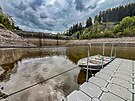 Vypu�t�ná Labská p�ehrada v Krkono�ích (18. kv�tna 2026).