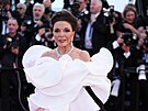 Anglická here�ka Joan Collinsová na zahájení filmového festivalu v Cannes (12....