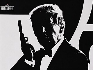 Donald Trump jako James Bond