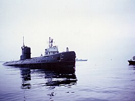 Sov�tská ponorka S-363, která zabloudila u Karlskrony a vyvovala nap�tí mezi...