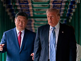 Americký prezident Donald Trump se v Pekingu setkal se svým �ínským prot�j�kem...