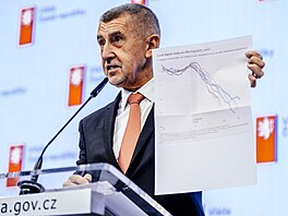 Tisková konference po jednání vlády. Na snímku premiér Andrej Babi� (ANO). (18....