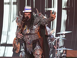 Finská kapela Lordi vystoupila spole�n� s bývalými ú�astníky Eurovision Song...