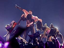 Bulharská reprezentantka DARA p�i svém finálovém vystoupení na Eurovision Song...