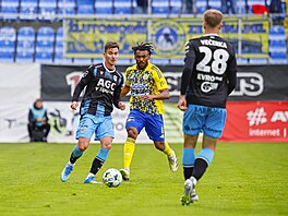 Momentka z utkání FC Zlín - FK Teplice.