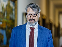 Jakub Landovský p�ed jednáním vlády (11. kv�ten 2026)