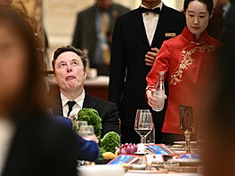 Musk na diplomatickém jednání s �ínou podnikl neobvyklé gesto, p�ijel se svým...