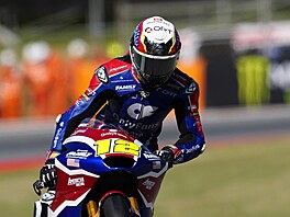 Filip Sala� b�hem tréninku na Circuit de Barcelona-Catalunya