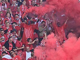 Sobotní utkání Sparty proti Slávii skon�ilo kv�li slávistickým fanou�k�m...