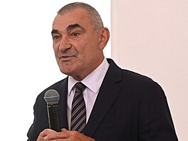 Mojmír Nejezchleb na vyhlá�ení výsledk� architektonické sout�e na novou podobu...