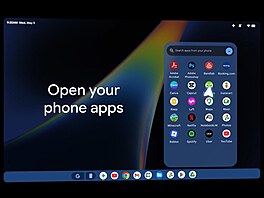 Systém bude patrn� postavený na Androidu, ale s d�razem na desktopové provedení...