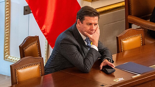 Poslaneck� sn�movna projedn�v� mimo jin� z�kony t�kaj�c� se ve�ejn�ch rozpo�t�. Na sn�mku Jan Skope�ek (ODS). (13. kv�tna 2026)