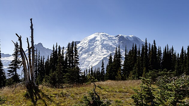 Mount Rainier ve Washingtonu je nejnebezpe�n�j�� sopka v cel�ch Spojen�ch st�tech americk�ch. P�i erupci by sv�mi bahenn�mi proudy mohla teoreticky dos�hnout a� na okraj Seattle.