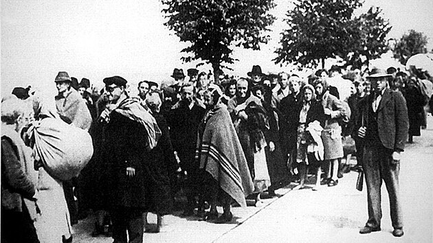 Do divokého odsunu Němců z Brna a okolí byli nahnáni převážně staří lidé, ženy...
