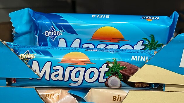 Margot 80 g stojí 17,90 K�, Margot mini 40 g 18,90 K�.