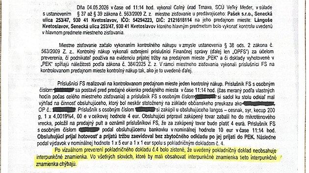 Rozhodnutí úřadu v kauze Langoše Kvetoslav - 2. strana. (13. května 2026)
