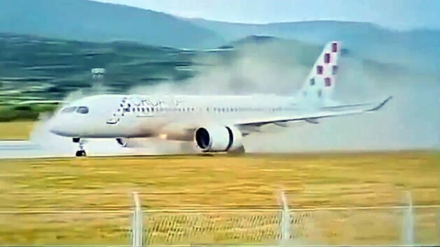 Ve Splitu vyjel p�i startu mimo ranvej Airbus se 130 pasa�éry (16. kv�tna 2026)