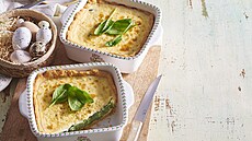 �penátový quiche s kozím sýrem