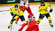 �VÉD�TÍ TALENTI V AKCI. Ivar Stenberg (41) a Viggo Björck (61) kombinují b�hem...