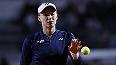 Jelena Rybakinová z Kazachstánu b�hem utkání s Karolínou Plí�kovou na turnaji v...