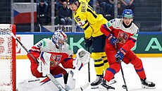 Jack Berglund ze �védska dotírá na Josefa Ko�ená�e a Libora Hájka.