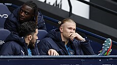 Úto�ník Haaland z�stal v zápase Manchesteru City s Crystal Palace pouze na...